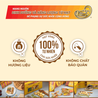 Thanh Hạt Dinh Dưỡng Vị Hạt Điều & Rong Biển Faminuts - Thanh Ngũ Cốc Ăn Kiêng Giảm Cân