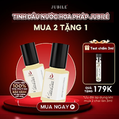 King by Jubilé - Tinh dầu nước hoa Pháp Nam Minisize Dạng lăn 3ml Thơm Lâu, Sang Trọng, Quyến Rũ