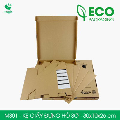 MS01 - 26x10x30 cm - Bộ 5 kệ hồ sơ, Kệ giấy đựng hồ sơ