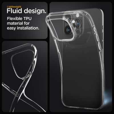 Ốp Lưng Spigen Dành Cho iPhone 15 Pro Max / iPhone 15 Pro / iPhone 15 Plus / iPhone 15, SPIGEN LIQUID CRYSTAL CLEAR - HÀNG CHÍNH HÃNG