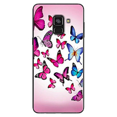 Ốp Lưng Dành Cho Điện Thoại Galaxy A8 2018 - Bướm Hồng