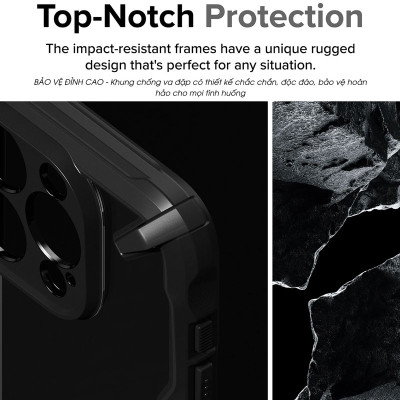 Ốp lưng dành cho iPhone 15 Pro Max/15 Pro/15 Plus/15 RINGKE Fusion X - Hàng Chính Hãng
