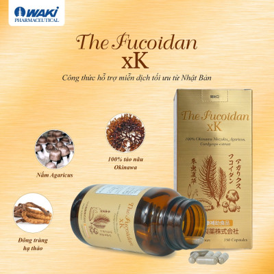 Thực phẩm bảo vệ sức khỏe THE FUCOIDAN xK (180 viên/ hộp) tặng 24 viên trị giá 704k