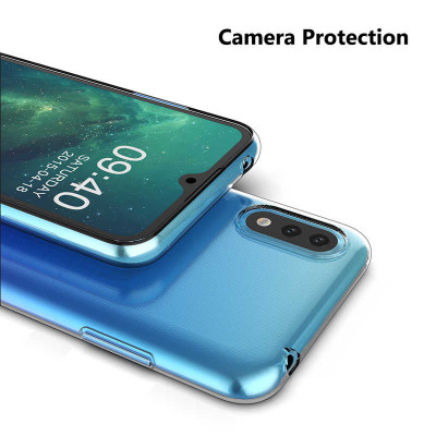 Ốp lưng dẻo silicon cho Samsung Galaxy A01 hiệu Ultra Thin (siêu mỏng 0.6mm, chống trầy, chống bụi) - Hàng nhập khẩu