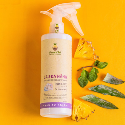 Bình xịt tẩy lau đa năng Fuwa3e hương nhu 500ml lau kính lau bếp và nhiều bề mặt