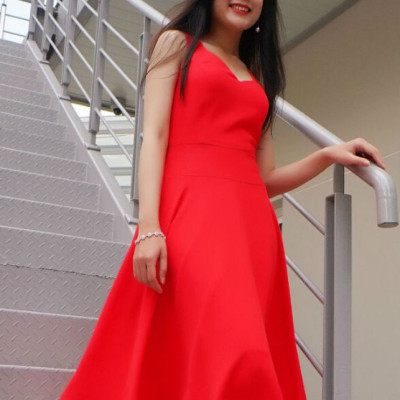 Đầm Nữ Không Tay F’Amor - Đỏ