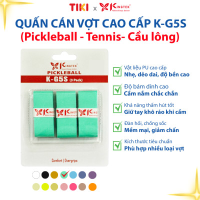 Quấn Cán Vợt KINGTEK K-G5S | Overgrip Cao Cấp Cho Pickleball  / Cầu Lông / Tennis | Êm Tay – Chống Trượt – Hút Mồ Hôi -