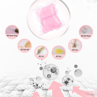 Túi 20 Viên Nước Giặt Quần Áo Hương Đào Heaven Dove 3 Trong 1 Hạt Giặt Xả Đồ Lưu Hương Tiện Lợi