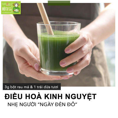 Bột Rau Má hữu cơ nguyên chất sấy lạnh Dalahouse - Hộp 20 gói nhỏ 3gr định lượng sẵn cho 1 lần sử dụng - Giải độc, mát gan, thanh nhiệt cơ thể, giảm mụn, đẹp da. Kháng khuẩn, giảm viêm, hỗ trợ tiêu hóa