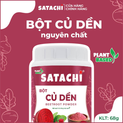 Bột Củ Dền nguyên chất SATACHI. Bổ sung sắt, thanh lọc cơ thể. Hộp 68g