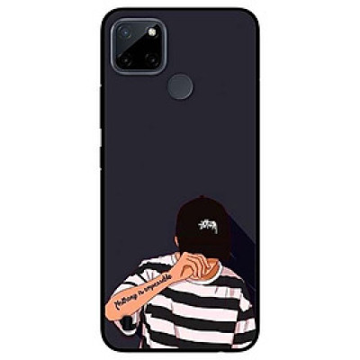 Ốp lưng dành cho Realme C21Y - C25Y mẫu Bad Boy Nón Đen