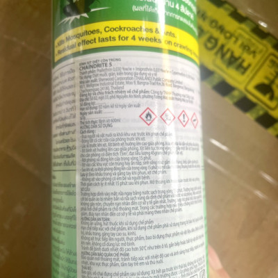 Bình Xịt Diệt Mọt/Gián/Kiến/Kiến ba khoang/Muỗi/Côn Trùng Chaindrite - Thái Lan 600ml Chính hãng an toàn sủ dụng