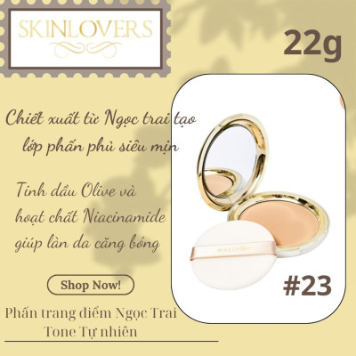 Phấn Trang Điểm Ngọc Trai Eveline Skinlovers Blooming Powder Pact (22g) 