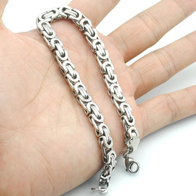 Lắc tay nam titan cao cấp đẹp sang trọng inox thép không gỉ ziczac trangsucpt màu trắng PTLTNA81