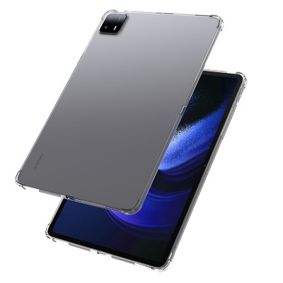 Ốp lưng cho Xiaomi Pad 6 / Pad 6 Pro / Pad 7 silicon dẻo trong suốt, có gờ bảo vệ camera - Hàng Nhập Khẩu