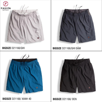 Quần đùi nam thể thao BIG SIZE  FASVIN Từ 80 Đến 120KG vải co giãn mềm mát D21166.HN