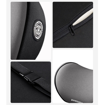 GỐI TỰA ĐẦU TỰA LƯNG XE Ô Tô, Văn Phòng - AWESOME Chất Liệu Cao Su Non Cao Cấp | Mềm Mại, Thoáng Khí, Sang Trọng