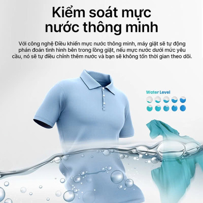 Máy giặt Hisense 8kg WTZQ8012UT Giặt Eco tiết kiệm điện năng, bảo hành 24 tháng - HÀNG CHÍNH HÃNG