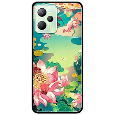 Ốp lưng dành cho Realme C35 mẫu Sen Hồng