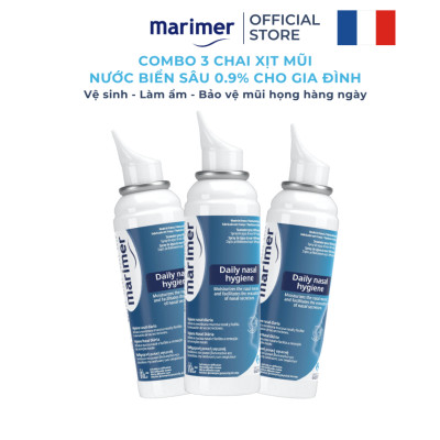 Combo 3 Chai Xịt Mũi Nước Biển Sâu Marimer - Vệ Sinh Hàng Ngày Dành Cho Gia Đình [100ml] - 7200C