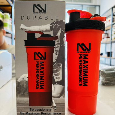 Bình Lắc Nortech Thể Thao 800ML, 2 Ngăn, Không Chứa BPA