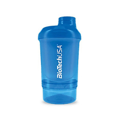Bình Nước Tập Gym Wave Shaker BiotechUSA 300ml (+150ml) - Chính Hãng