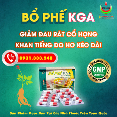 BỔ PHẾ KGA - NĂNG ĐỘNG - BỔ PHẾ GIẢM HO
