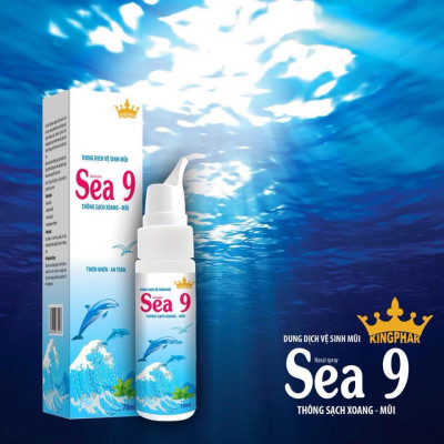 Dung dịch vệ sinh mũi Kingphar Sea 9 , chai 70ml, thông sạch xoang, mũi