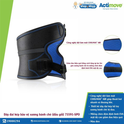 Dây đai kép bảo vệ xương bánh chè (đầu gối) 75591-SPO Actimove Dual Knee Strap