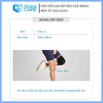 Đai Cố Định Khớp Gối Dưới, Xương Bánh Chè Grace Care KB224 – Giảm Đau, Cố Định, Hỗ Trợ Vận Động