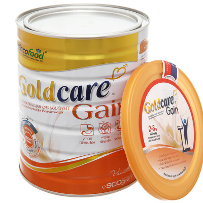 Sữa bột Wincofood Goldcare Gain: thích hợp cho mọi đối tượng và trẻ từ 1 tuổi trở lên giúp tăng cân và tăng cường thể lực