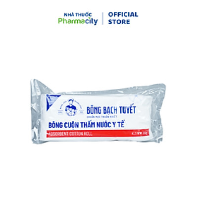Bông y tế tiệt trùng Bạch Tuyết thấm hút tốt (100g)