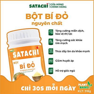 Bột Bí Đỏ nguyên chất SATACHI. Hộp 318g và
