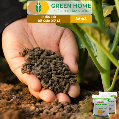 Phân bò Lavamix, bao 3dm3, đã qua xử lý, không mùi hôi, hữu cơ tiện lợi 