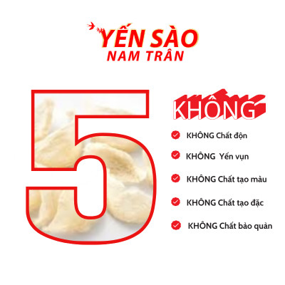 Yến Sào Chưng Sẵn Đường Phèn NAM TRÂN 7 gram Tổ Yến Tươi. Set 3 lọ Không hộp. Lọ 70 ml