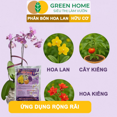 Phân Bón Lan Greenhome, Bao 36 Túi Lưới, Tan Chậm, Không Mùi Hôi, Dưỡng Lan Ra Rễ, Xanh Tốt, Dùng Tốt Cho Sen Đá, Kiểng
