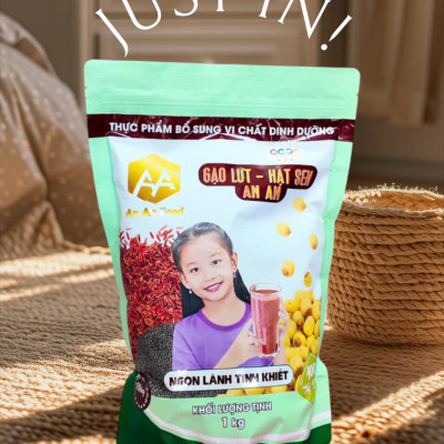 Deal hời 1 kg Bột gạo lứt-hạt sen-mè đen ( bột gạo lứt ANAN) thay thế bửa ăn , chăm sóc sức khỏe , xương khớp , ngủ ngon