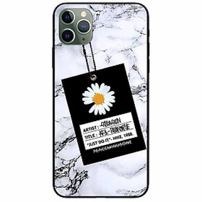 Ốp lưng in cho Iphone 11 Pro Max Mẫu Cúc Nền Đá