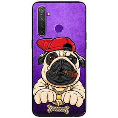 Ốp lưng dành cho Realme 6i mẫu Pulldog Hiphop Nền Tím