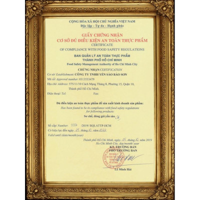 TỔ YẾN TINH CHẾ VỤN - HỘP 100GR - BẢO SƠN TRUE NEST