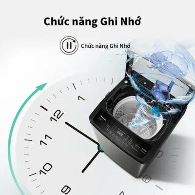 Máy giặt Hisense cửa trên WTZQ1015UT 10.5kg bộ lọc xơ vải kép, bảo hành 3 năm - HÀNG CHÍNH HÃNG