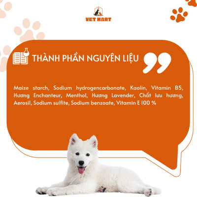 Phấn Tắm Khô Charmie Enchanteur Cho Thú Cưng Có Da Nhạy Cảm 100gr - Fivevet