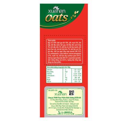 Combo 5 túi: NC Óc Chó Mè Đen+YM Hạnh Nhân+Gạo Lức No Sugar+Dinh Dưỡng Canxi+NC Yến Mạch[ít đường 400gr](Tặng Kèm 2 Túi Yến Mạch 150G)