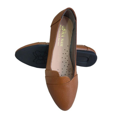 Giày Búp Bê Nữ Đế Bệt Da Bò Thật TiTi ĐÔ Cao Cấp GBBN2073