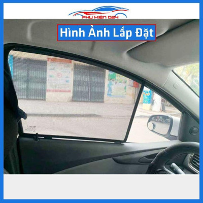 Bộ 4 rèm chắn nắng nam châm Fadil khung cố định chống tia UV