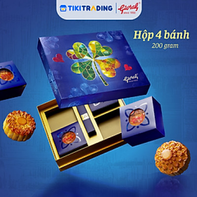 Hộp 4 Bánh Trung Thu Givral Sum Vầy 10 (200gr)