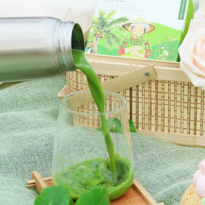 Rau má đậu xanh cốt dừa Dalahouse - Hộp 200gr (10 gói 20gr). Sử dụng đường hoa dừa Sokfarm không tăng cân, không tăng đường huyết