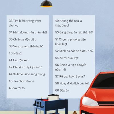 Sách - 30++ Hoạt Động Viết, Vẽ, Tô Màu, Giải Đố... Theo Chủ Đề - Trò Chơi Cho Trẻ - Trên Ô Tô