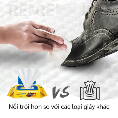Giấy vệ sinh  giày bịch 30 tờ , vệ sinh các giày thể thao , các loại da , siêu sạch ,giúp sáng bóng , sạch sẽ , tiện lợi nhỏ gọn dễ dàng mang theo mọi nơi 