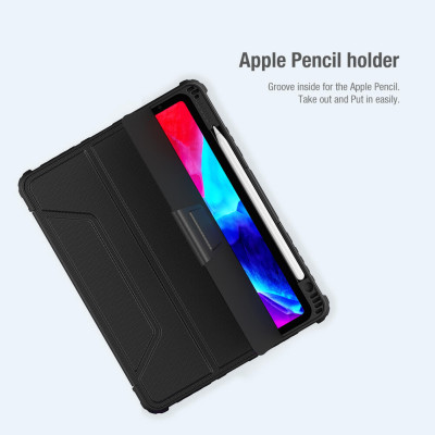 Bao da cao cấp chính hãng nillkin bumper leather cho ipad air 10.9 (2020), ipad air 4, ipad pro 11 (2020), ipad pro 11 (2021), ipad air 5 (2022), ipad air 6 11 inch m2, ipad pro 11 m4 2024 – bảo vệ toàn diện, thiết kế sang trọng – hàng nhập khẩu